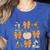 Coquette Bow Fall Science Teacher Stem Teacher Thanksgiving Women's Heather T-Shirt Heather True Royal