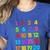 Counting 1-10 Learn To Count Number School Kids Teacher Women's Heather T-Shirt Heather True Royal