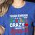 Crazy Teacher Men Women School Teachers Women's Heather T-Shirt Heather True Royal Crazy Teacher Men Women School Teachers Women's Heather T-Shirt Heather True Royal