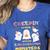 Creepin It Real With Kindergarten Monsters Halloween Teacher Women's Heather T-Shirt Heather True Royal Creepin It Real With Kindergarten Monsters Halloween Teacher Women's Heather T-Shirt Heather True Royal