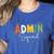 Cute Admin Squad Crew Team Back To School Teacher For Men Women Women's Heather T-Shirt Heather True Royal