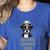 Cute Boston Terrier Dad Dog Lovers Puppy Bostie Owner Women's Heather T-Shirt Heather True Royal