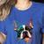 Cute Boston Terrier Puppy Dog Art Lover Unique Painting For Men Women Kids Women's Heather T-Shirt Heather True Royal