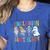 Cute Inclusion Isn't Scary Teacher Skeleton Ghost Halloween Women's Heather T-Shirt Heather True Royal
