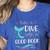 Cute Mermaid Librarian Teacher Dive Into A Good Book Reading Women's Heather T-Shirt Heather True Royal
