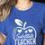 Cute Substitute Teacher Appreciation Men Women Women's Heather T-Shirt Heather True Royal Cute Substitute Teacher Appreciation Men Women Women's Heather T-Shirt Heather True Royal