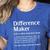 Difference Maker Definition Vintage Teachers Mom Boss Women Women's Heather T-Shirt Heather True Royal