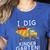 I Dig Kindergarten Student Teacher Construction First Day Women's Heather T-Shirt Heather True Royal