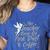 Disney Peter Pan Tinkerbell Teacher Pixie Dust And Coffee Women's Heather T-Shirt Heather True Royal Disney Peter Pan Tinkerbell Teacher Pixie Dust And Coffee Women's Heather T-Shirt Heather True Royal