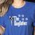 The Dogfather Boston Terrier Dog Dad Tshirt Idea Women's Heather T-Shirt Heather True Royal