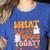 What Are We Doing Today Halloween PE Spooky Teacher Women's Heather T-Shirt Heather True Royal