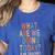 What Are We Doing Today PE Teacher Women's Heather T-Shirt Heather True Royal