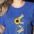 Dragonfly Sunflower Teacher Growth Mindset Choose To Shine Women's Heather T-Shirt Heather True Royal