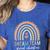 Dream Team Special Education Teacher ED SPED Squad Rainbow Women's Heather T-Shirt Heather True Royal Dream Team Special Education Teacher ED SPED Squad Rainbow Women's Heather T-Shirt Heather True Royal