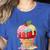 Dripping Apple Ice Cream Cone Cute Teacher Appreciation Women's Heather T-Shirt Heather True Royal Dripping Apple Ice Cream Cone Cute Teacher Appreciation Women's Heather T-Shirt Heather True Royal