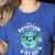 Earth Day Rotation Of The Earth Makes My Day Science Teacher Women's Heather T-Shirt Heather True Royal