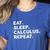 Eat Sleep Calculus Repeat Mathematics Math Teacher Women's Heather T-Shirt Heather True Royal Eat Sleep Calculus Repeat Mathematics Math Teacher Women's Heather T-Shirt Heather True Royal