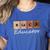 Educator Science Teacher Melanin Educator Science Women's Heather T-Shirt Heather True Royal
