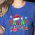 FA LA 8 Christmas Santa FA La Math Teacher Student Women's Heather T-Shirt Heather True Royal FA LA 8 Christmas Santa FA La Math Teacher Student Women's Heather T-Shirt Heather True Royal