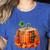 Fall Book Autumn Reading Teacher Halloween Pumpkin Season Women's Heather T-Shirt Heather True Royal