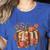 Fall Book Pumpkin Retro Reading Halloween Teacher Women's Heather T-Shirt Heather True Royal Fall Book Pumpkin Retro Reading Halloween Teacher Women's Heather T-Shirt Heather True Royal