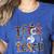 Fall Holiday Themed Thanksgiving Halloween Teacher Trick Or Women's Heather T-Shirt Heather True Royal