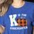 Fall Kindergarten Teacher K Is For Buffalo Plaid Pumpkin Women's Heather T-Shirt Heather True Royal Fall Kindergarten Teacher K Is For Buffalo Plaid Pumpkin Women's Heather T-Shirt Heather True Royal