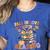 Fall In Love With Reading Halloween Stack Of Book Teacher Women's Heather T-Shirt Heather True Royal