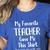 My Favorite Teacher Gave Me This Shirt Dad Daughter Women's Heather T-Shirt Heather True Royal