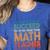 If At First You Don't Succeed Try Doing Math Teacher Women's Heather T-Shirt Heather True Royal If At First You Don't Succeed Try Doing Math Teacher Women's Heather T-Shirt Heather True Royal