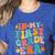 In My First Grade Era 1st Grade Teacher Back To School Women's Heather T-Shirt Heather True Royal