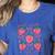 First Grade Is My Jam Strawberry First Grade Teacher Women Women's Heather T-Shirt Heather True Royal