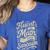 Fluent In Math And Sarcasm Teacher Women's Heather T-Shirt Heather True Royal Fluent In Math And Sarcasm Teacher Women's Heather T-Shirt Heather True Royal