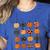 Folk Art Pumpkins Teacher Nurses Admin Witch Halloween Cute Women's Heather T-Shirt Heather True Royal Folk Art Pumpkins Teacher Nurses Admin Witch Halloween Cute Women's Heather T-Shirt Heather True Royal