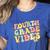 Fourth Grade Vibes Hello Team 4th Grade Teacher Kids Retro Women's Heather T-Shirt Heather True Royal Fourth Grade Vibes Hello Team 4th Grade Teacher Kids Retro Women's Heather T-Shirt Heather True Royal