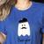 French Teacher Halloween Bonjour Ghost Women's Heather T-Shirt Heather True Royal