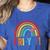 Fri-Yay Friyay Rainbow Colors Teacher Childrens Fun Designs Women's Heather T-Shirt Heather True Royal Fri-Yay Friyay Rainbow Colors Teacher Childrens Fun Designs Women's Heather T-Shirt Heather True Royal