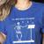 Funny Skeleton Music Teacher I'Ll Wait Until It's Quiet Women's Heather T-Shirt Heather True Royal