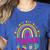 Future Kids Career Teacher Rainbow Boy Girl Graduations Women's Heather T-Shirt Heather True Royal Future Kids Career Teacher Rainbow Boy Girl Graduations Women's Heather T-Shirt Heather True Royal
