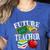 Future Teacher With Canyon And Book Teacher Men Women Girls Kids Women's Heather T-Shirt Heather True Royal Future Teacher With Canyon And Book Teacher Men Women Girls Kids Women's Heather T-Shirt Heather True Royal