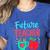 Future Teacher Education Student Women's Heather T-Shirt Heather True Royal Future Teacher Education Student Women's Heather T-Shirt Heather True Royal