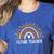 Future Teacher Kids Youth Girls Leopard Rainbow Women Women's Heather T-Shirt Heather True Royal Future Teacher Kids Youth Girls Leopard Rainbow Women Women's Heather T-Shirt Heather True Royal