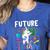 Future Teacher School Teacher Female Women's Heather T-Shirt Heather True Royal Future Teacher School Teacher Female Women's Heather T-Shirt Heather True Royal