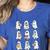 Ghost Reading Books Spooky Librarian Teacher Women Women's Heather T-Shirt Heather True Royal