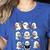 Ghosts With Books Library Halloween Men Women Kids Teacher Women's Heather T-Shirt Heather True Royal