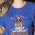 This Girl Loves Watermelon And Her Boston Terrier Dog Mother Women's Heather T-Shirt Heather True Royal