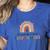 Good Day To Teach Tiny Humans Rainbow Teacher Women's Heather T-Shirt Heather True Royal Good Day To Teach Tiny Humans Rainbow Teacher Women's Heather T-Shirt Heather True Royal