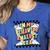 Groovy ABA RBT Therapist In My Behavior Analyst Era Teacher Women's Heather T-Shirt Heather True Royal