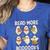 Groovy Halloween Ghost Read More Boooooks Librarian Teacher For Men Women Kids Women's Heather T-Shirt Heather True Royal Groovy Halloween Ghost Read More Boooooks Librarian Teacher For Men Women Kids Women's Heather T-Shirt Heather True Royal