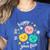 Groovy Happy To See Your Face Teacher School Appreciation Women's Heather T-Shirt Heather True Royal Groovy Happy To See Your Face Teacher School Appreciation Women's Heather T-Shirt Heather True Royal